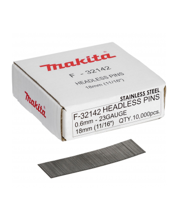 Makita Pins  0,6 x 18mm Inox F-32142  10000 pcs.