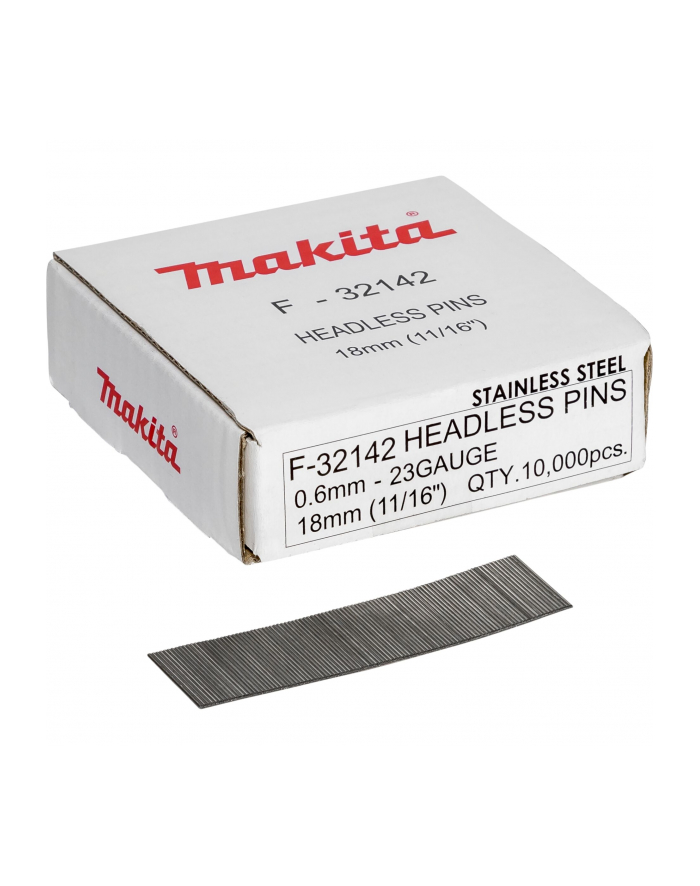 Makita Pins  0,6 x 18mm Inox F-32142  10000 pcs. główny