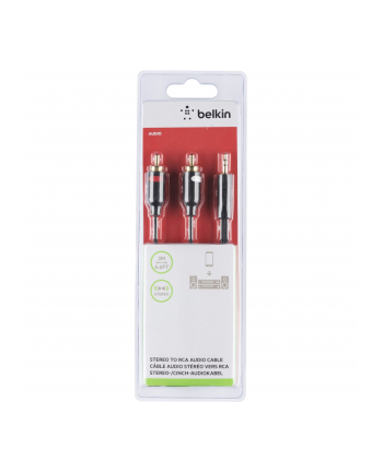 Belkin Stereo to RCA Cable    2m Y-Audio-Cable Kolor: CZARNY   F3Y116BT2M