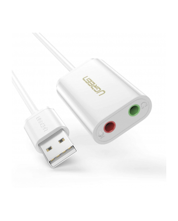 UGREEN USB-A To 3.5mm External Stereo Sound adapter White 15cm