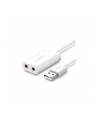 UGREEN USB-A To 3.5mm External Stereo Sound adapter White 15cm - nr 6