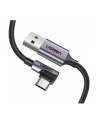 2x1 UGREEN Angled USB-C To USB-A Data Cable Black 2M - nr 8
