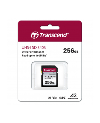 Transcend SDXC 340S        256GB Class 10 UHS-I U3 A2 V30 nr 1