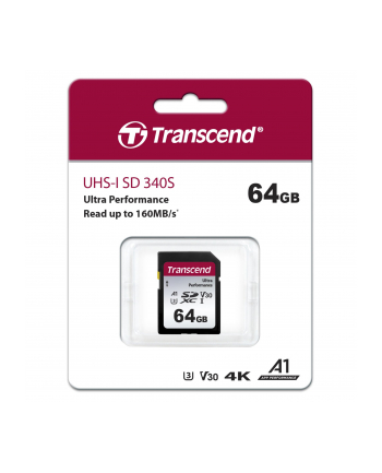 Transcend SDXC 340S         64GB Class 10 UHS-I U3 A2 V30