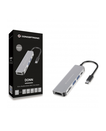 Conceptronic DONN02G 6-in-1 Docking Station