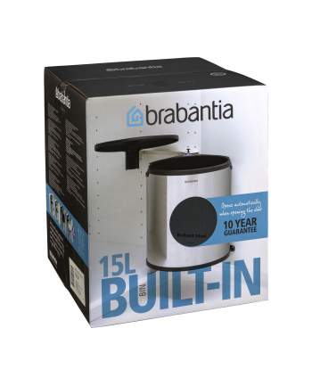 Brabantia kosz szafkowy 15 L Brilliant Steel