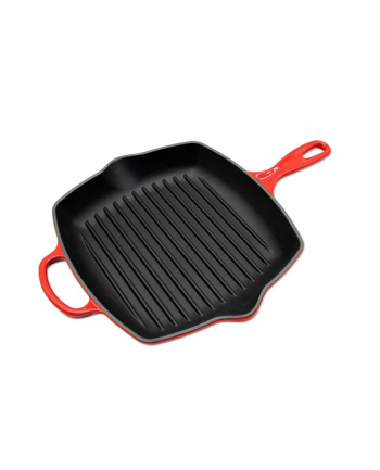 Le Creuset Grill Pan Cast Iron Square Cherry Red 26 cm