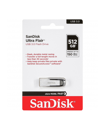 SanDisk Cruzer Ultra Flair 512GB USB 3.0 150MB/s  SDCZ73-512G-G46