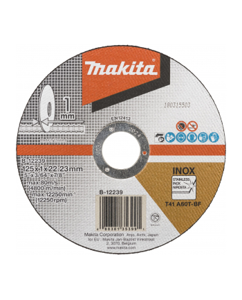 Makita B-12239-10 cutting disk 125x1mm INOX (10)