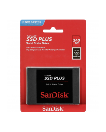 SanDisk SSD Plus           240GB Read 530 MB/s    SDSSDA-240G-G26