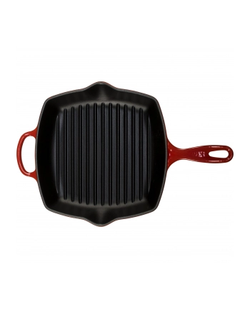 Le Creuset Grill Pan Cast Iron Square Cherry Red 26 cm