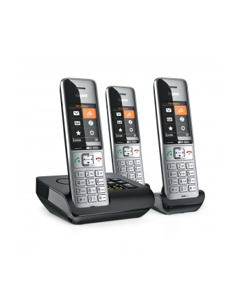 Gigaset COMFORT 500A trio silver-Kolor: CZARNY