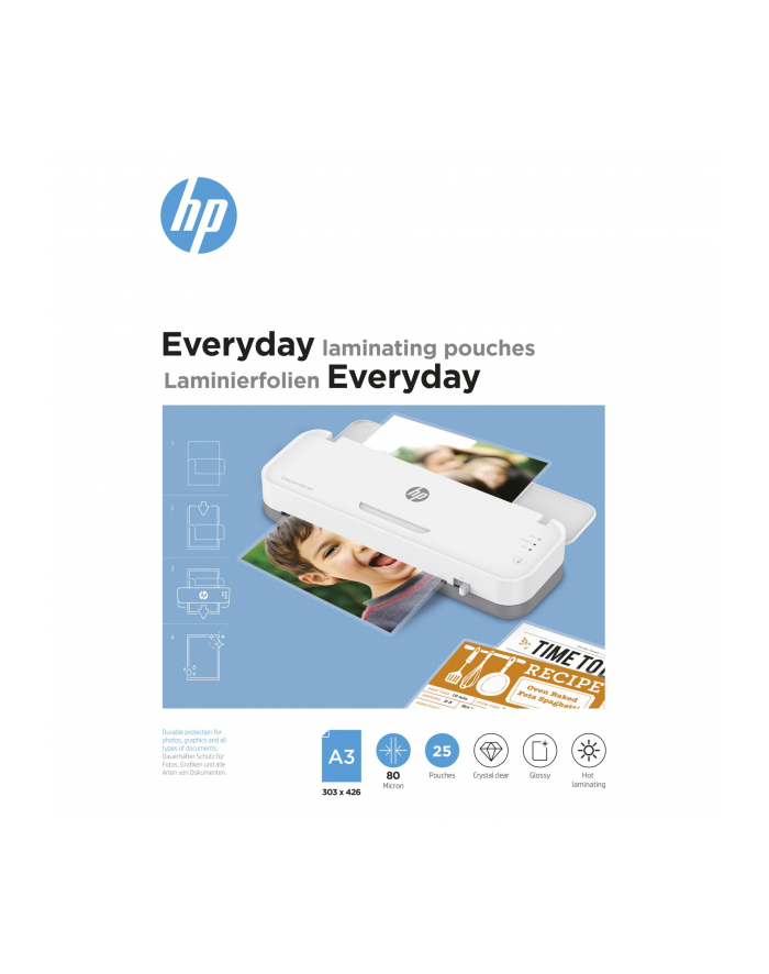 hewlett packard HP Everyday folie laminacyjne A3 80 Micron, 25 szt. główny