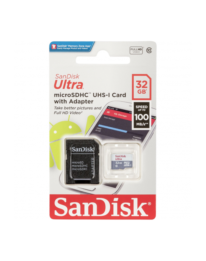 SanDisk Ultra Lite microSDHC Ad. 32GB 100MB/s  SDSQUNR-032G-GN3MA główny