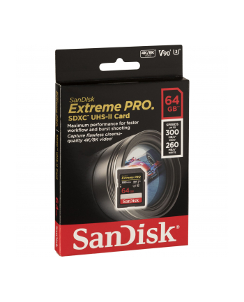 SanDisk ExtremePRO SDXC V90 64GB 300MB UHS-II  SDSDXDK-064G-GN4IN