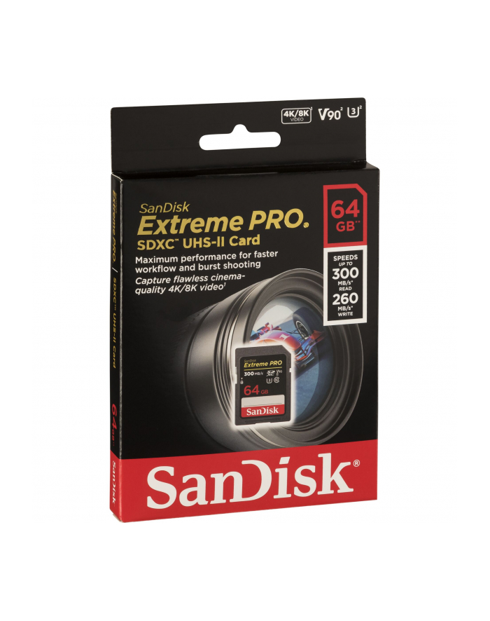 SanDisk ExtremePRO SDXC V90 64GB 300MB UHS-II  SDSDXDK-064G-GN4IN główny