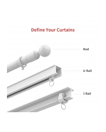 SwitchBot Smarter Curtain Motor I Rail Kolor: CZARNY