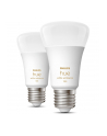 Philips Hue LED Lamp E27 2-Pack Set 1100lm White Ambiance - nr 22