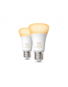 Philips Hue LED Lamp E27 2-Pack Set 1100lm White Ambiance - nr 7