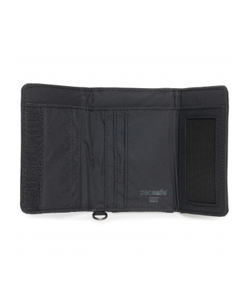 Pacsafe RFIDsafe         Kolor: CZARNY RFID blocking Trifold Wallet