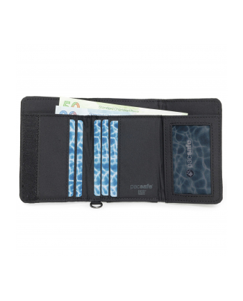 Pacsafe RFIDsafe         Kolor: CZARNY RFID blocking Trifold Wallet