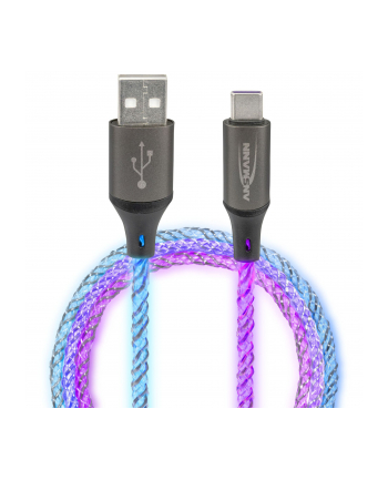 Ansmann USB-A / USB-C Cable with LED Lighting 100cm 1700-0158