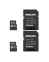 Philips MicroSDHC 2-Pack    32GB Class 10 UHS-I U1 incl. Adapter - nr 1