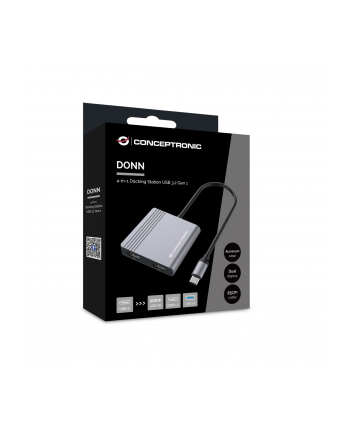 Conceptronic DONN13G 4-in-1 USB 3.2 Docking