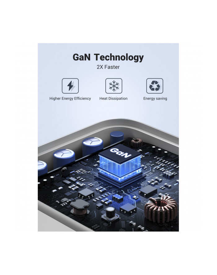 UGREEN Nexode USB-A+2*USB-C 65W GaN Tech Fast Charger White główny