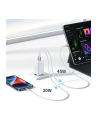 UGREEN Nexode USB-A+2*USB-C 140W GaN Fast Charger+USB-C Cable wht - nr 18