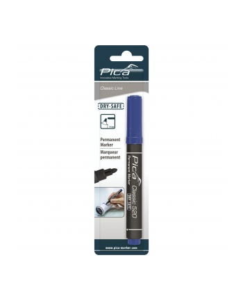 pica-marker Pica Permanent Marker 1-4mm, Round Tip blue Retail Packaging