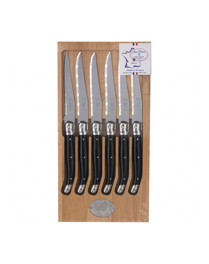 Jean Dubost Laguiole 6 pcs. Steak Knife Set, Black główny