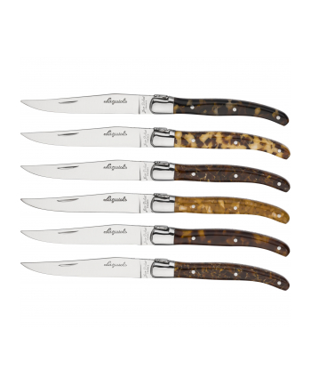 Jean Dubost Laguiole 6 pcs. Steak Knife Set, Acrylic