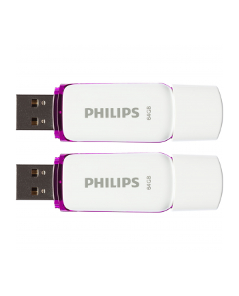 Philips USB 2.0 2-Pack      64GB Snow Edition Magic Purple