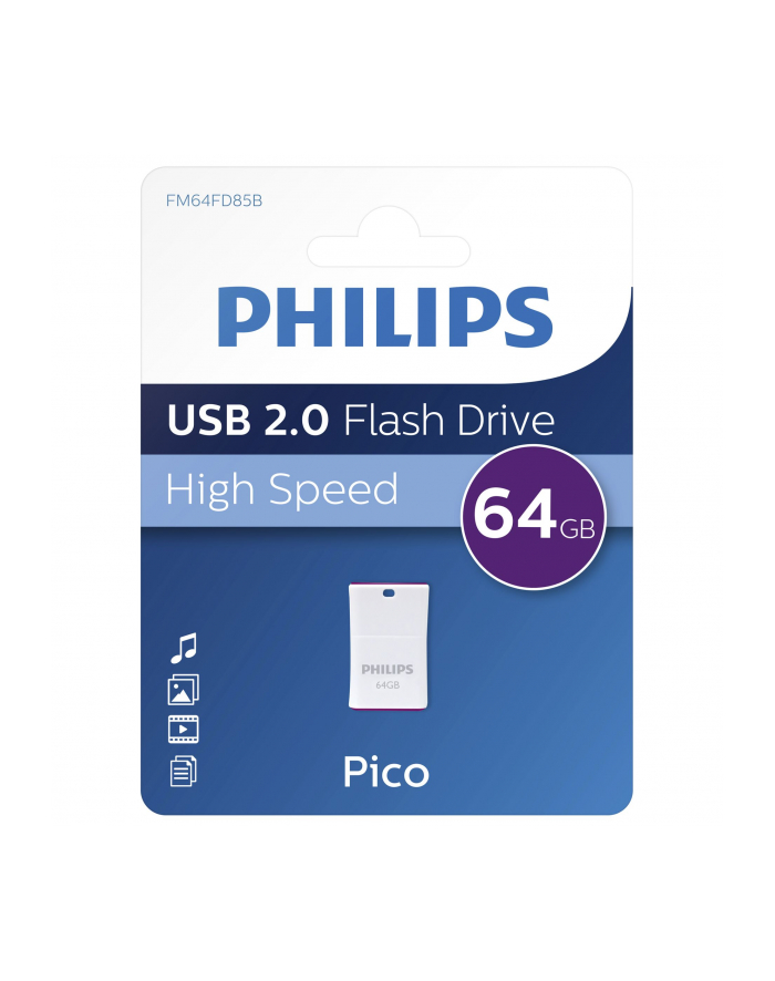 Philips USB 2.0             64GB Pico Edition Magic Purple główny