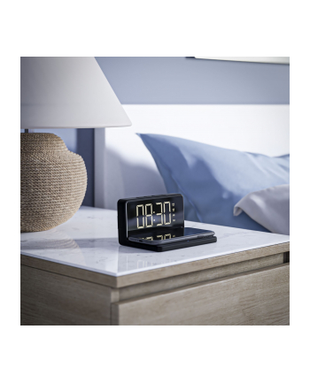 Mebus 25622  Digital Alarm Clock with wireless Charger