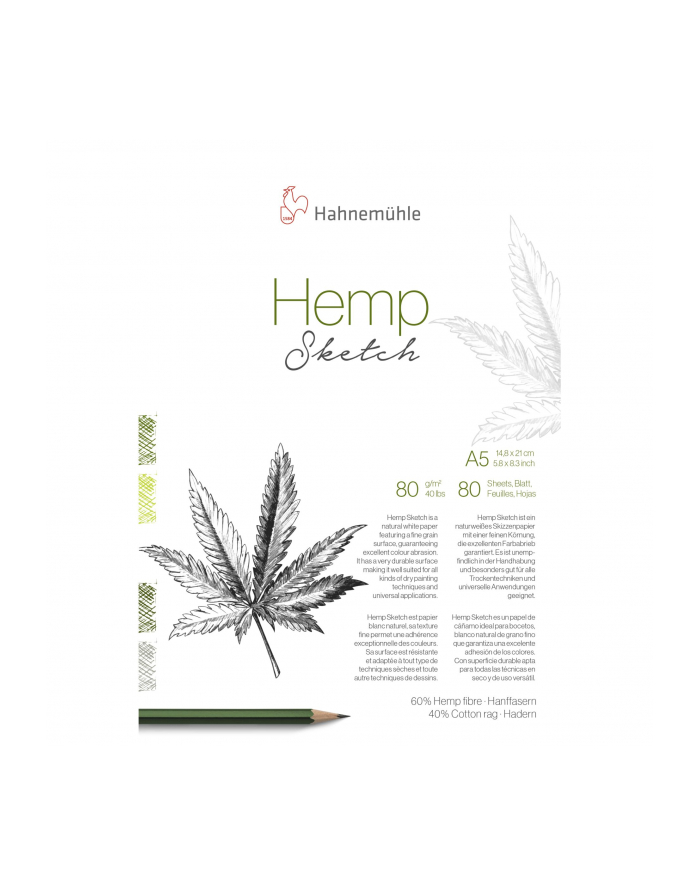 Hahnemühle Hemp Sketch A 5 80 Sheets 80 g główny