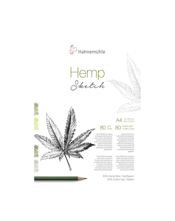 Hahnemühle Hemp Sketch A 4 80 Sheets 80 g główny