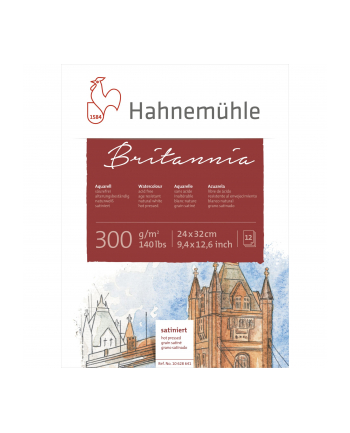 Hahnemühle Britannia Watercolour hot pressed 24x32cm 300g 12 sh.