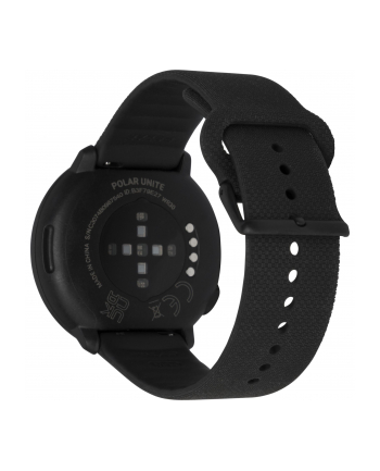 Polar Unite Black S-L Silicone Wristband with Pin Buckle