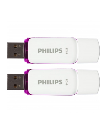Philips USB 2.0 2-Pack 64GB Snow Edition Magic Purple