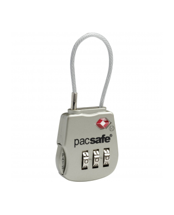 Pacsafe Prosafe 800 TSA Cable Combination Lock Silver