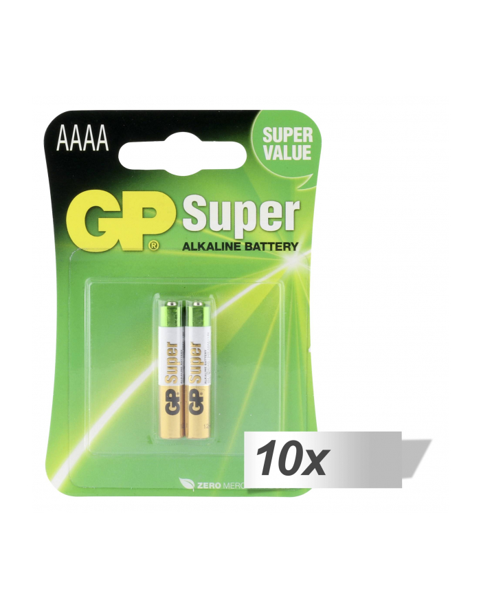 gp batteries 10x2 GP Super ALkaline AAAA Batteries główny