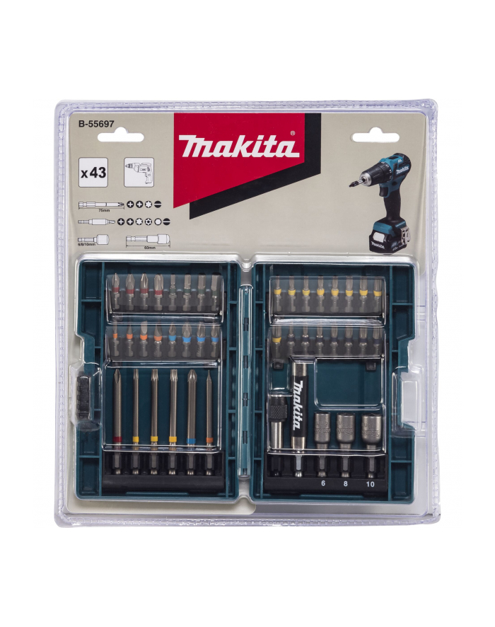 Makita B-55697 Bit Set 43pcs główny