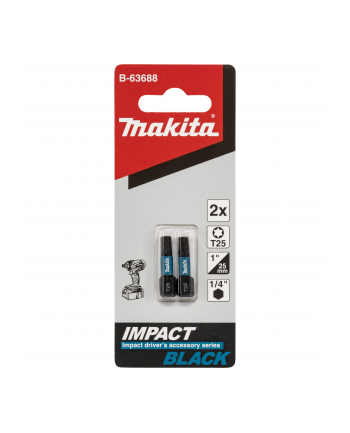 Makita B-63688 Bit T25x25mm 2pcs.