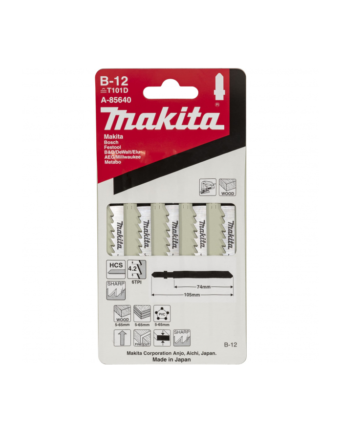 Makita A-85640 Jigsaw Blade   B-12 główny