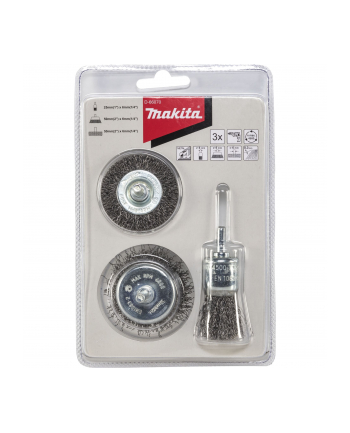 Makita D-66070 3 piece Wire Brush Set Steel