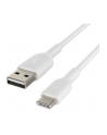 1x2 Belkin USB-C/USB-A PVC Cable 1m, 2Pack Kolor: BIAŁY  CAB001bt1MWH2PK - nr 14