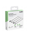 1x2 Belkin USB-C/USB-A PVC Cable 1m, 2Pack Kolor: BIAŁY  CAB001bt1MWH2PK - nr 2