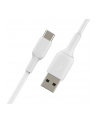 1x2 Belkin USB-C/USB-A PVC Cable 1m, 2Pack Kolor: BIAŁY  CAB001bt1MWH2PK - nr 8